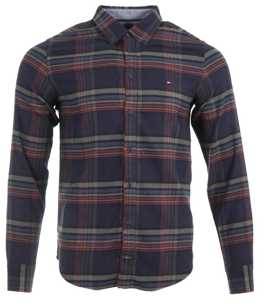 Tommy Hilfiger Langarm Hemd - Mehrfarbig kariert