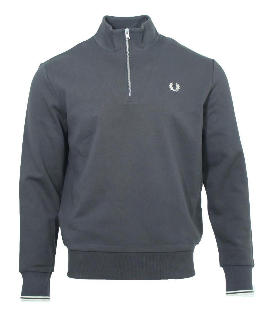 Fred Perry Half-Zip Pullover - M3574 - Dunkelgrau