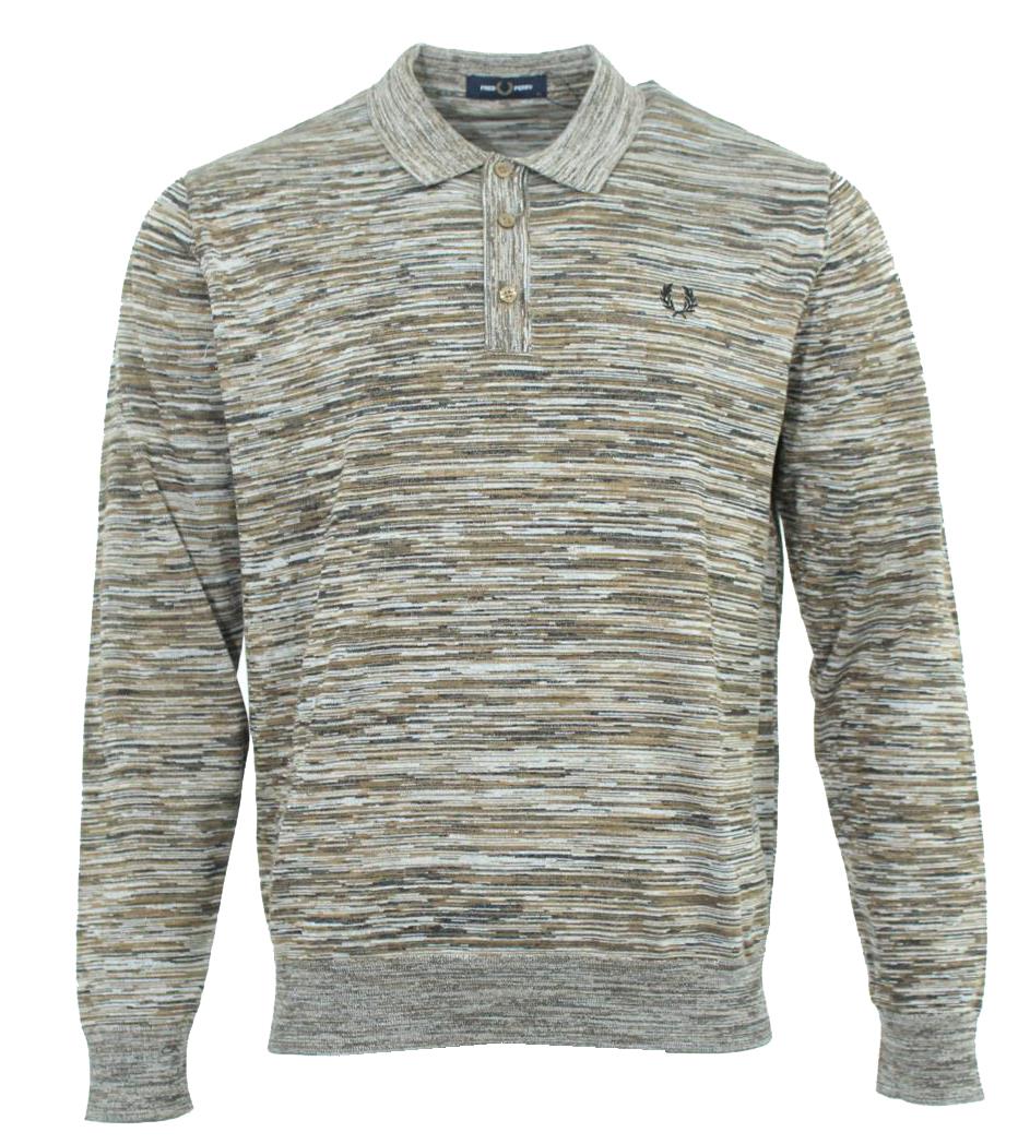 Fred Perry Langarm Polo - K8544 - Braun