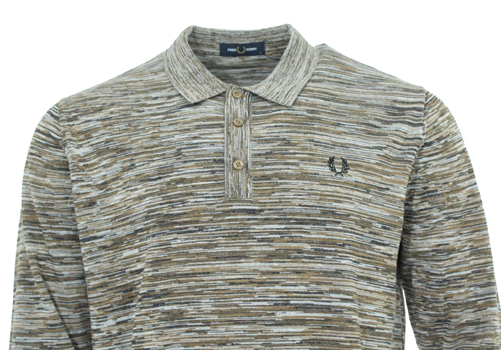 Fred Perry Langarm Polo - K8544 - Braun