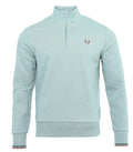 Fred Perry Half-Zip Pullover - M3574 - Silver Blue