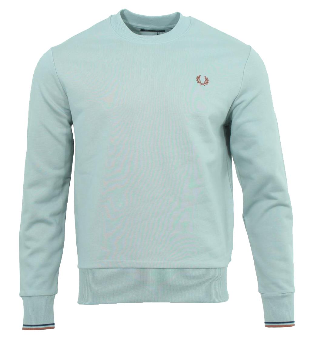 Fred Perry Herren Sweat-Pullover - M7535 - Silver Blue