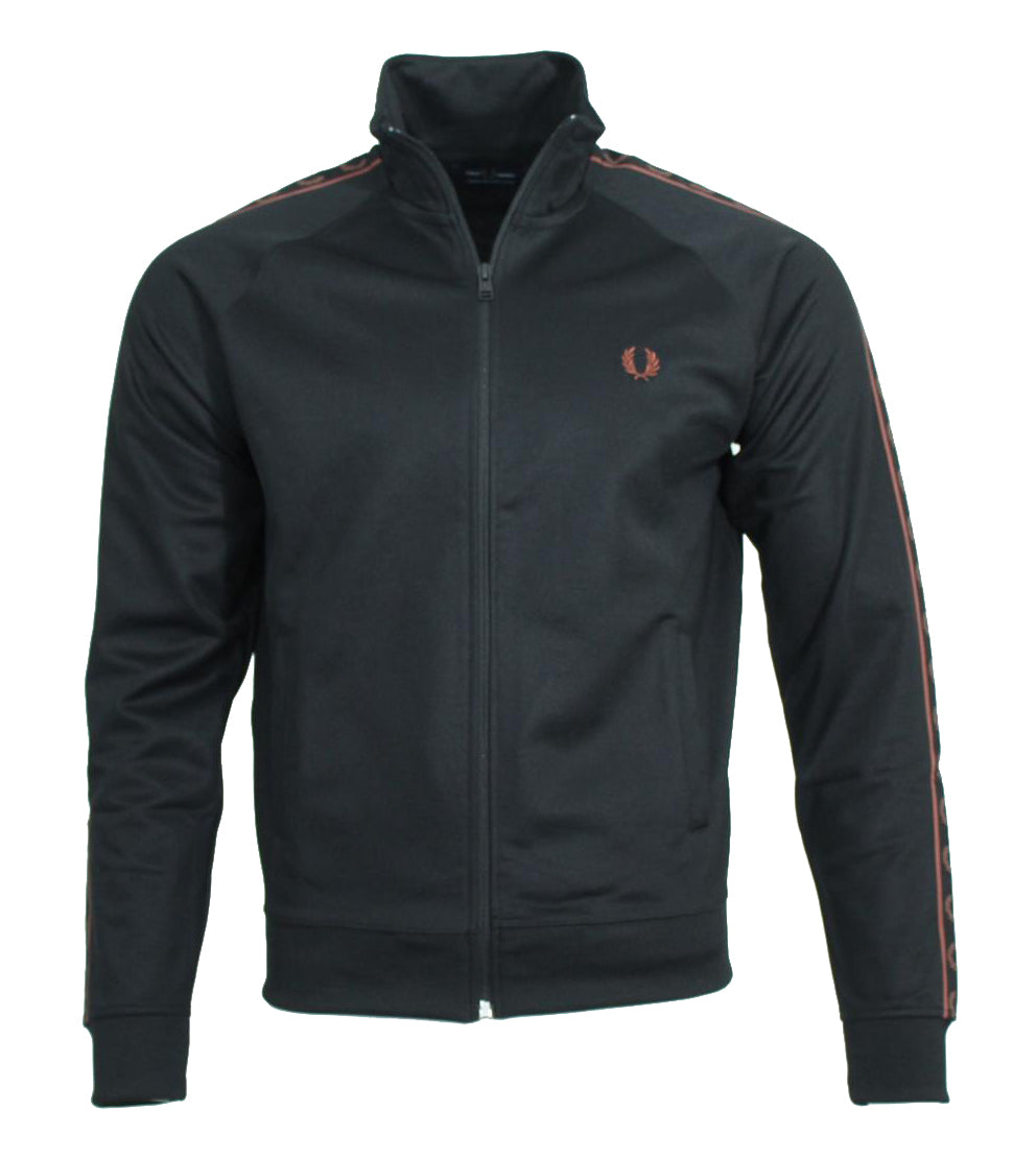 Fred Perry Herren Jacke - J5557- Schwarz/Bordeaux