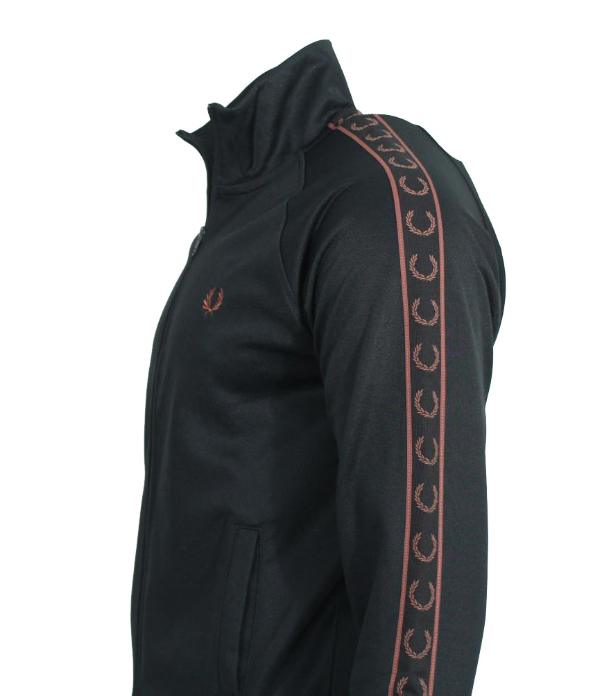 Fred Perry Herren Jacke - J5557- Schwarz/Bordeaux