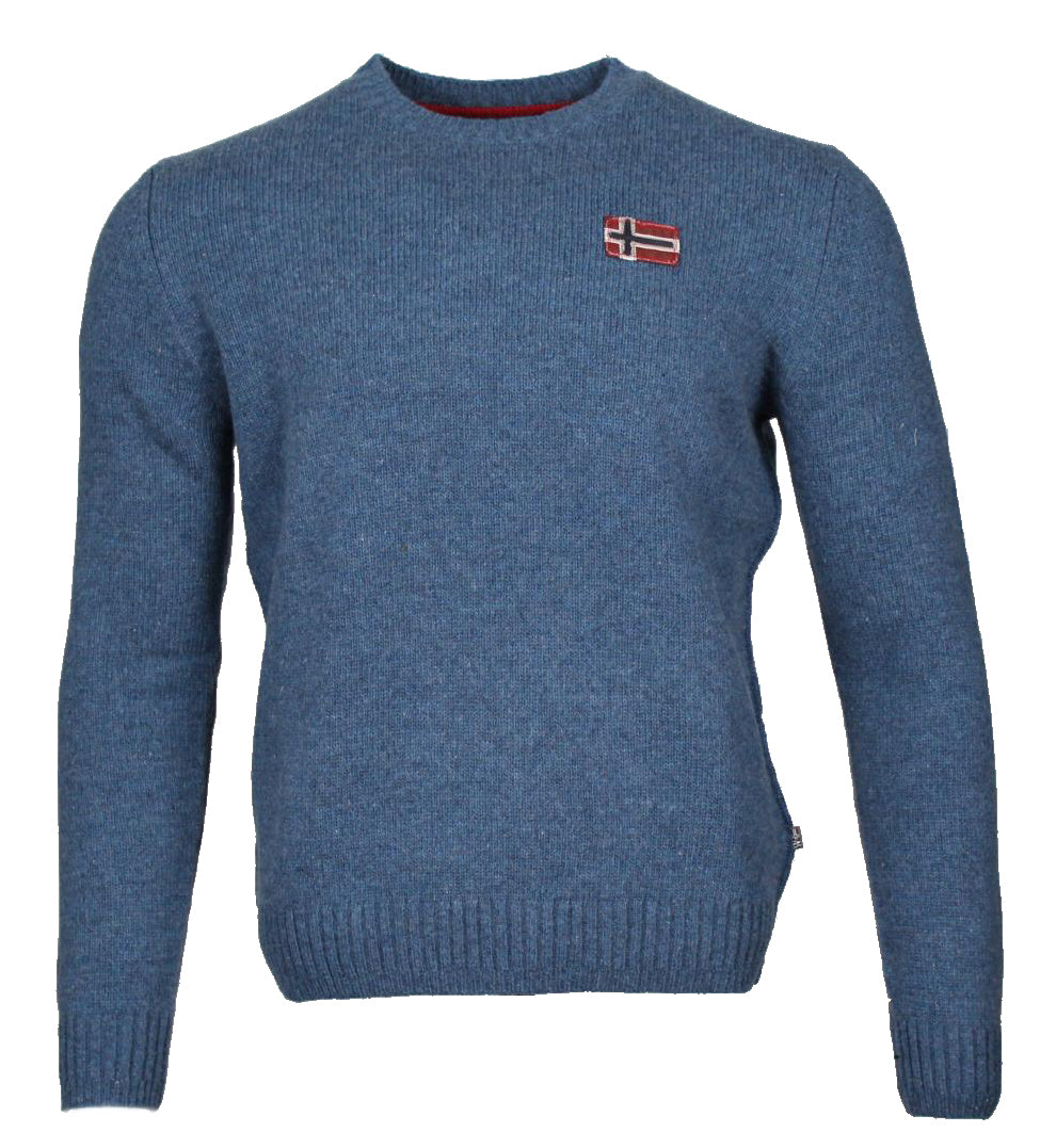 Napapijri Rundhals Pullover - Hellblau
