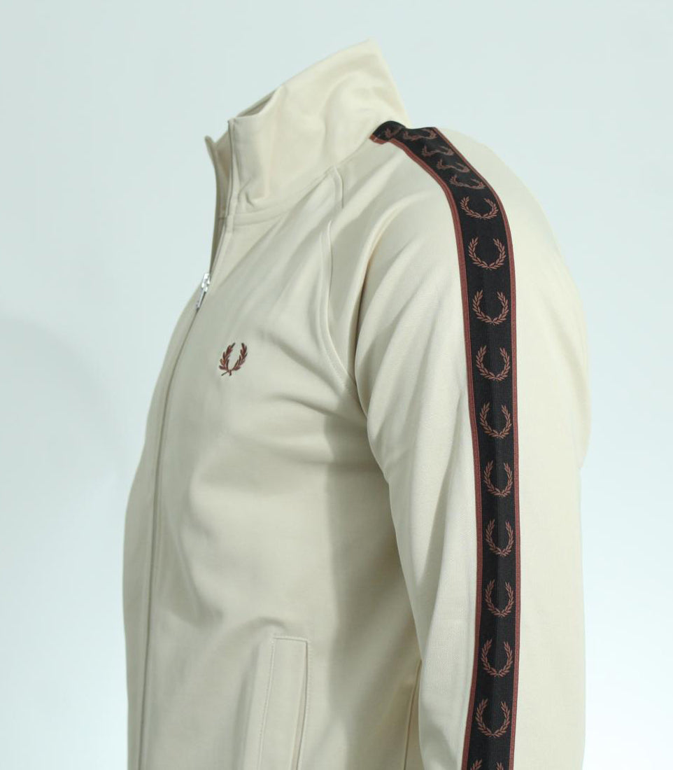 Fred Perry Herren Jacke - J5557- Ecru/Bordeaux