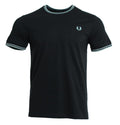 Fred Perry Herren T-Shirt - M1588V - Schwarz/Hellblau