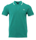 Fred Perry Polo - M3600 - Grün/Weiß