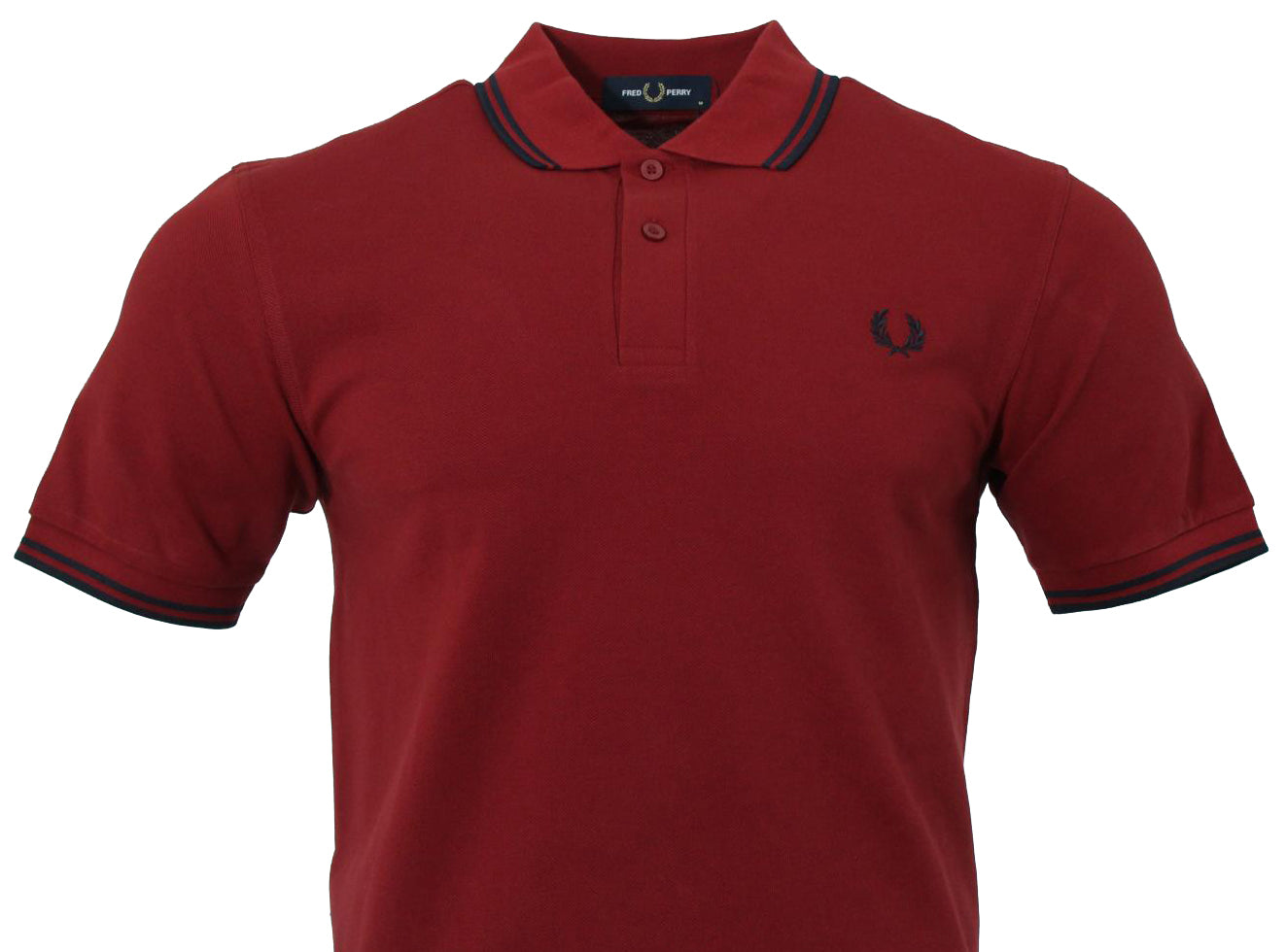 Fred Perry Polo - M3600 - Rot/Navy