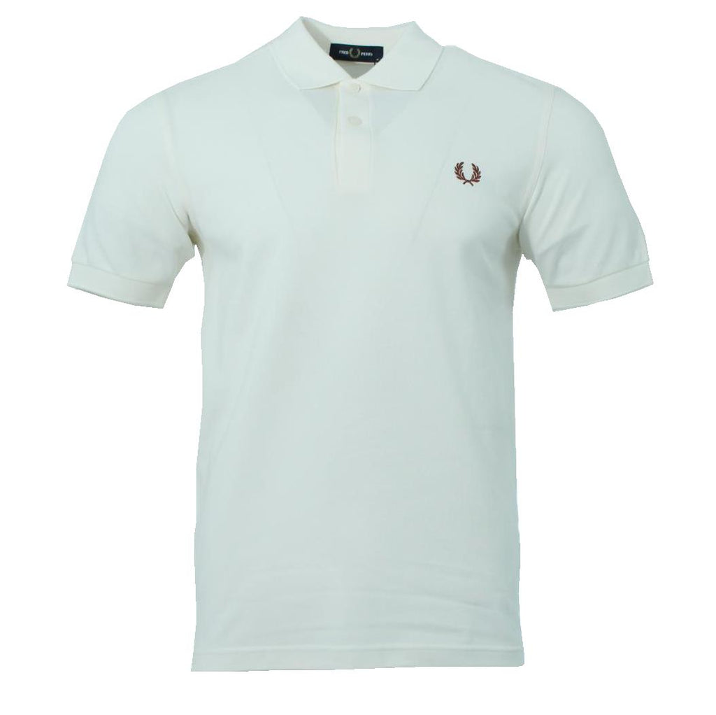 Fred Perry Polo - M6000 - Ecru/Braun