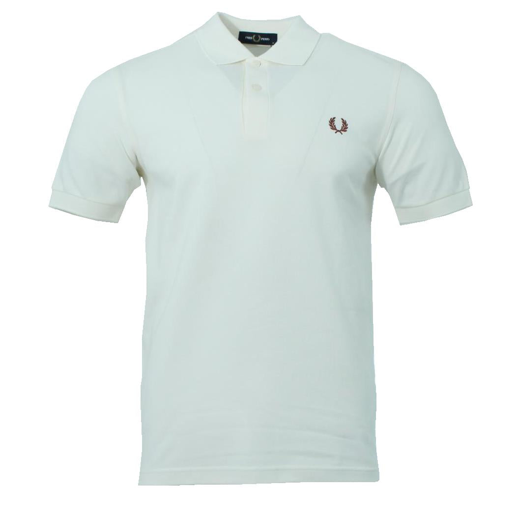 Fred Perry Polo - M6000 - Ecru/Braun