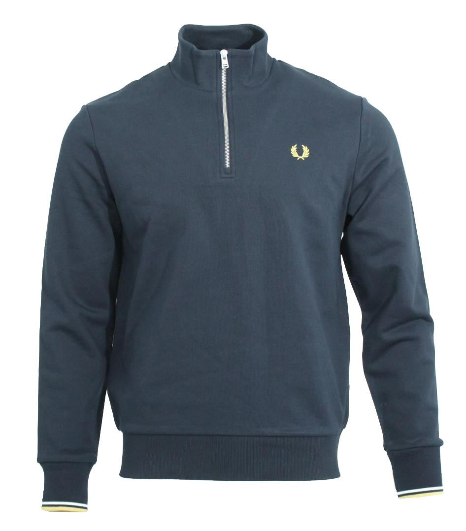 Fred Perry Half-Zip Pullover - M3574 - Marine