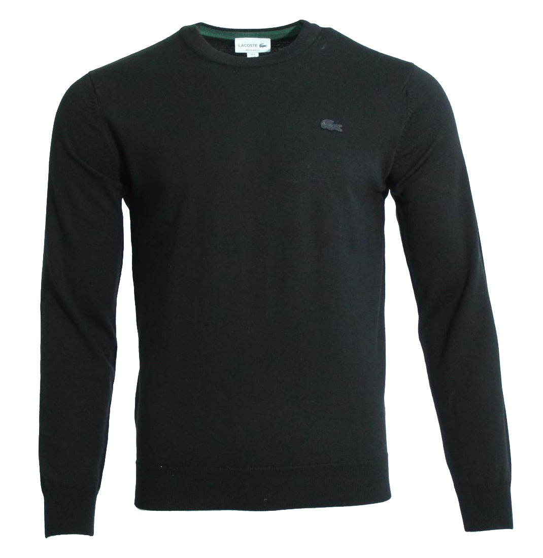 Lacoste Herren Rundhals Pullover - Schwarz