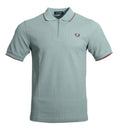 Fred Perry Kurzarm Polo - M9882 - Silver Blue
