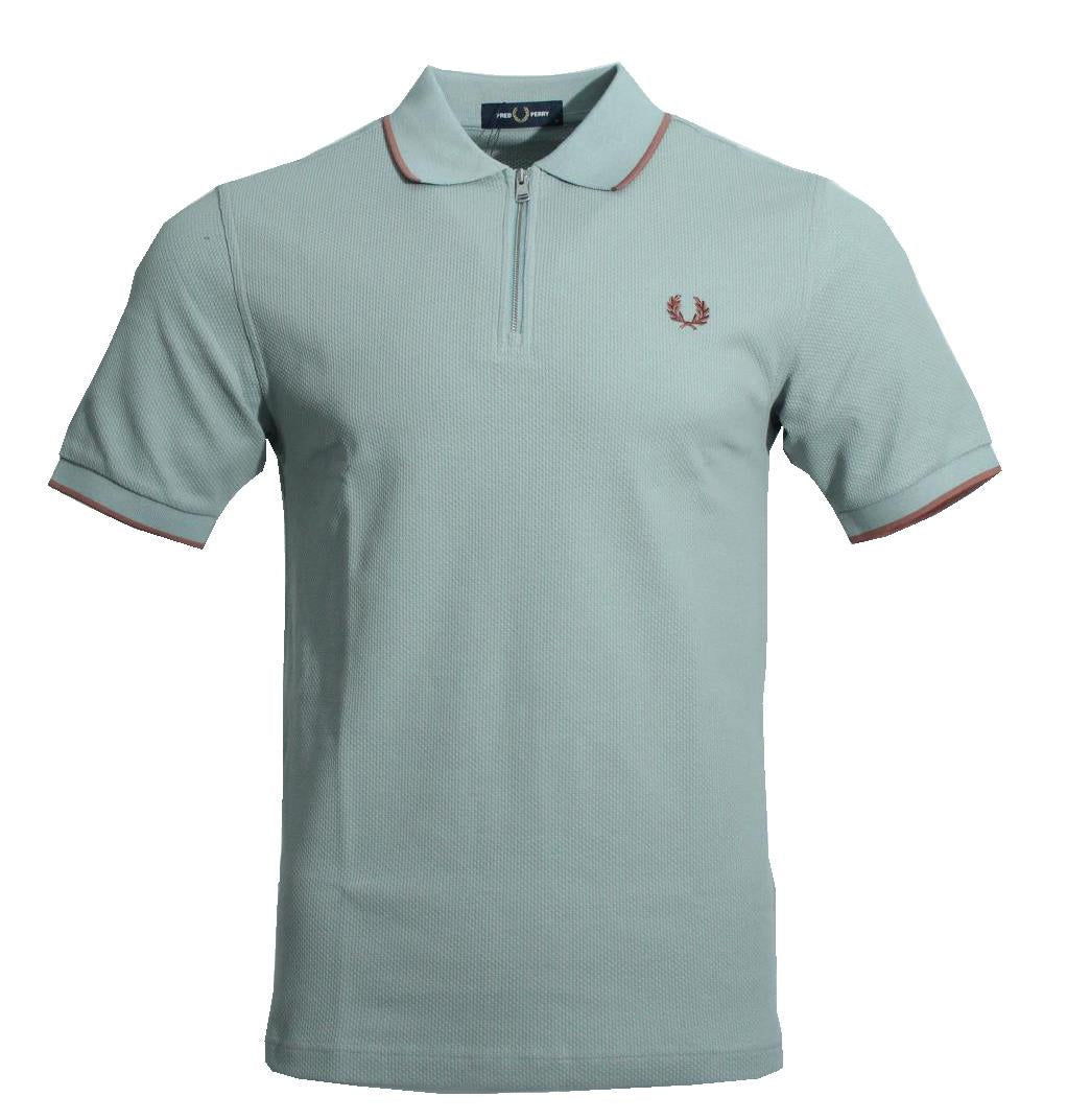 Fred Perry Kurzarm Polo - M9882 - Silver Blue