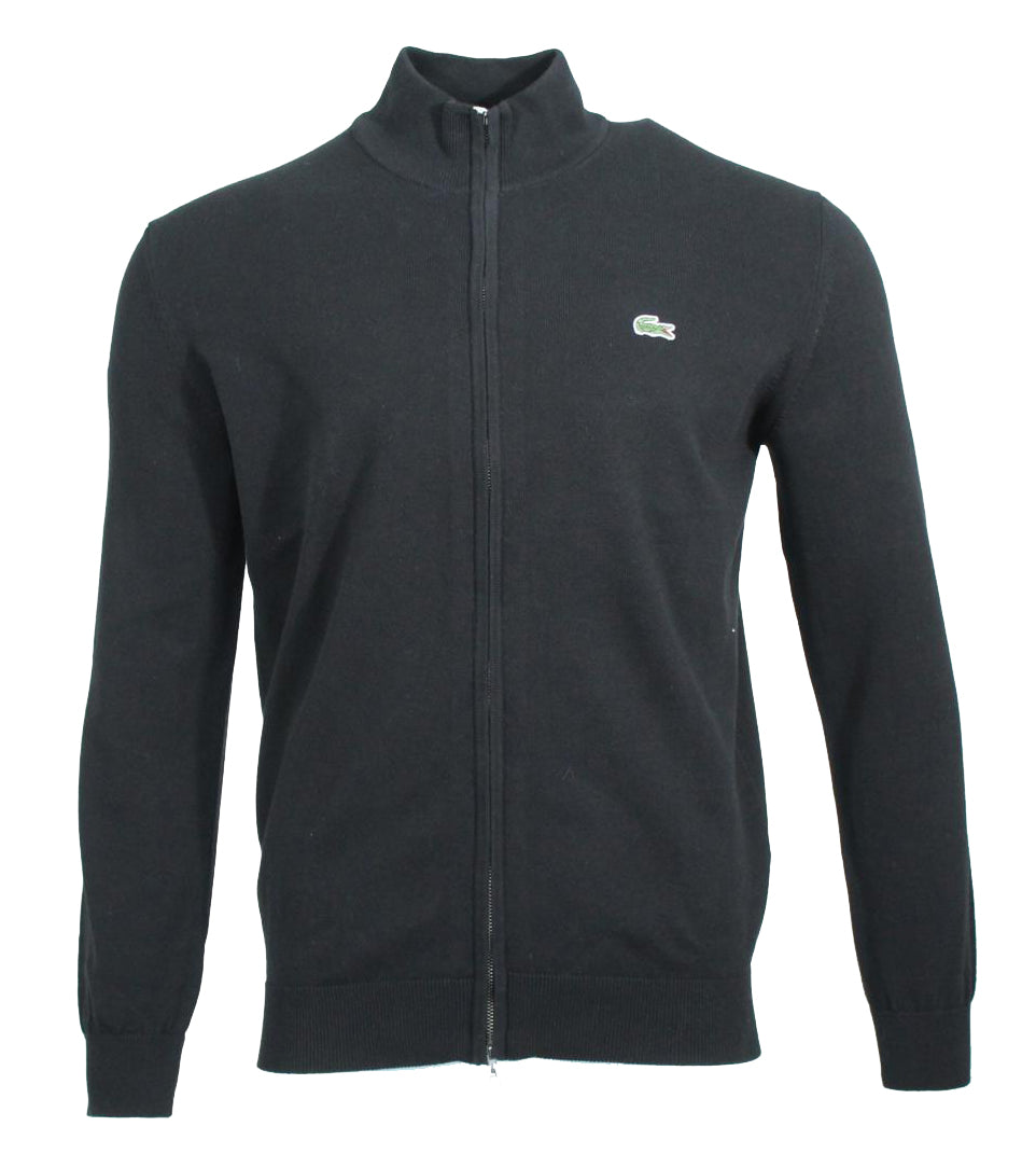 Lacoste Herren Full Zip Cardigan - Schwarz
