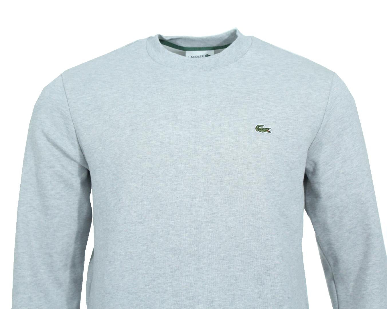 Lacoste Rundhals Sweat-Pullover - Hellgrau