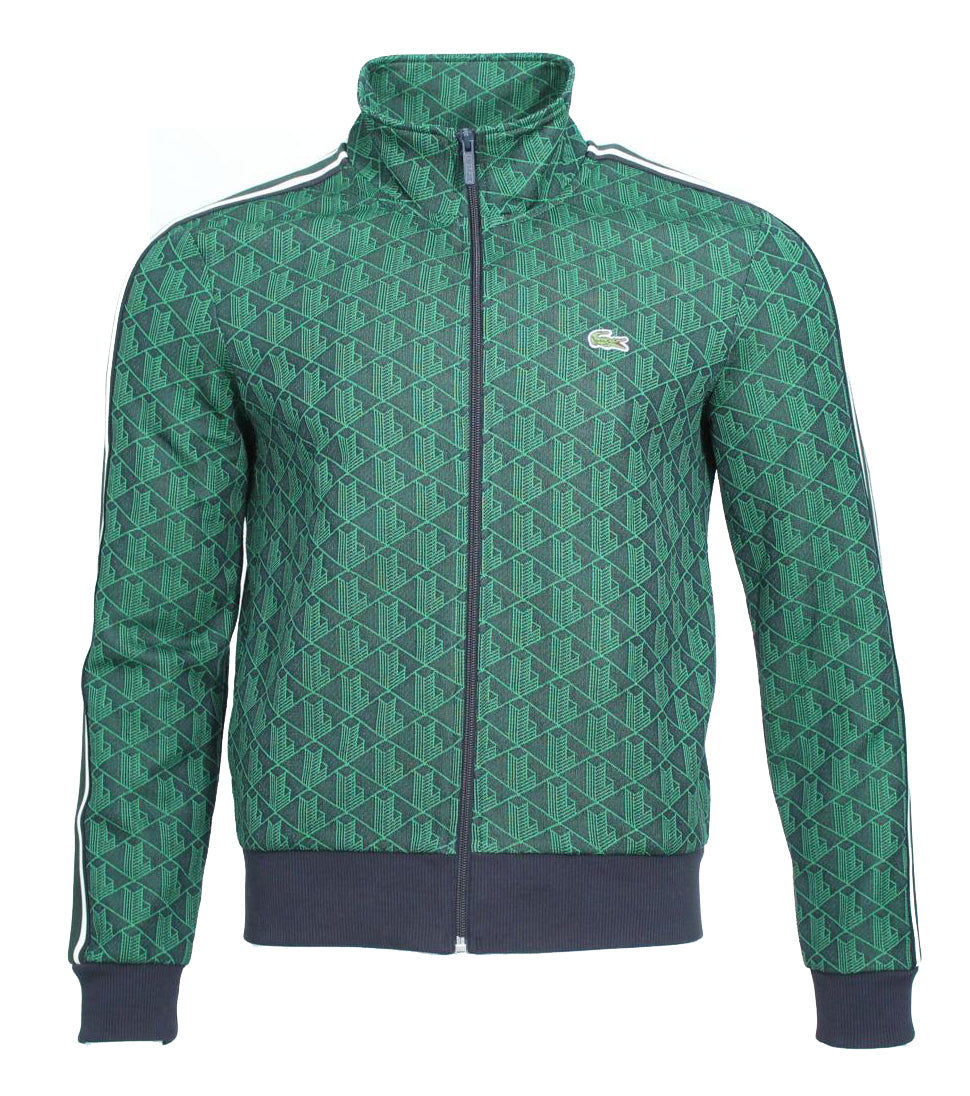 Lacoste Herren Monogram Jacke - Dunkelgrün