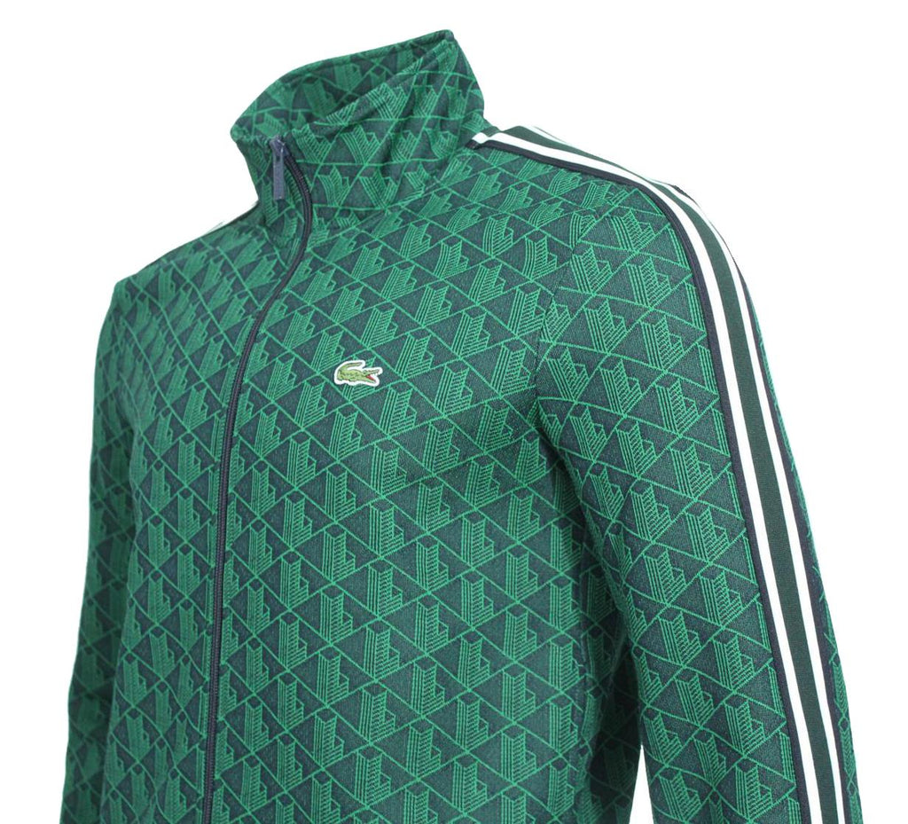 Lacoste Herren Monogram Jacke - Dunkelgrün