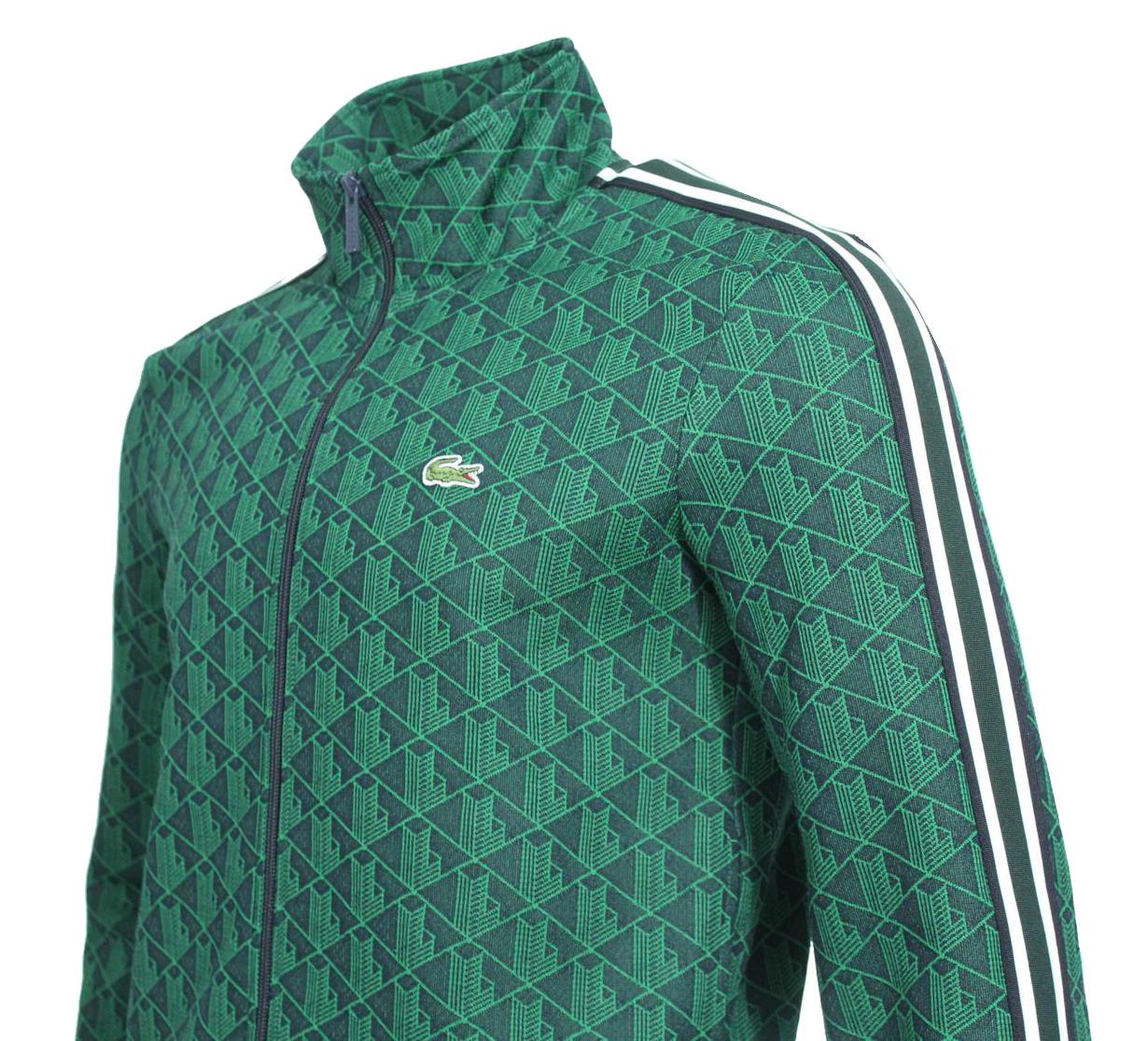 Lacoste Herren Monogram Jacke - Dunkelgrün