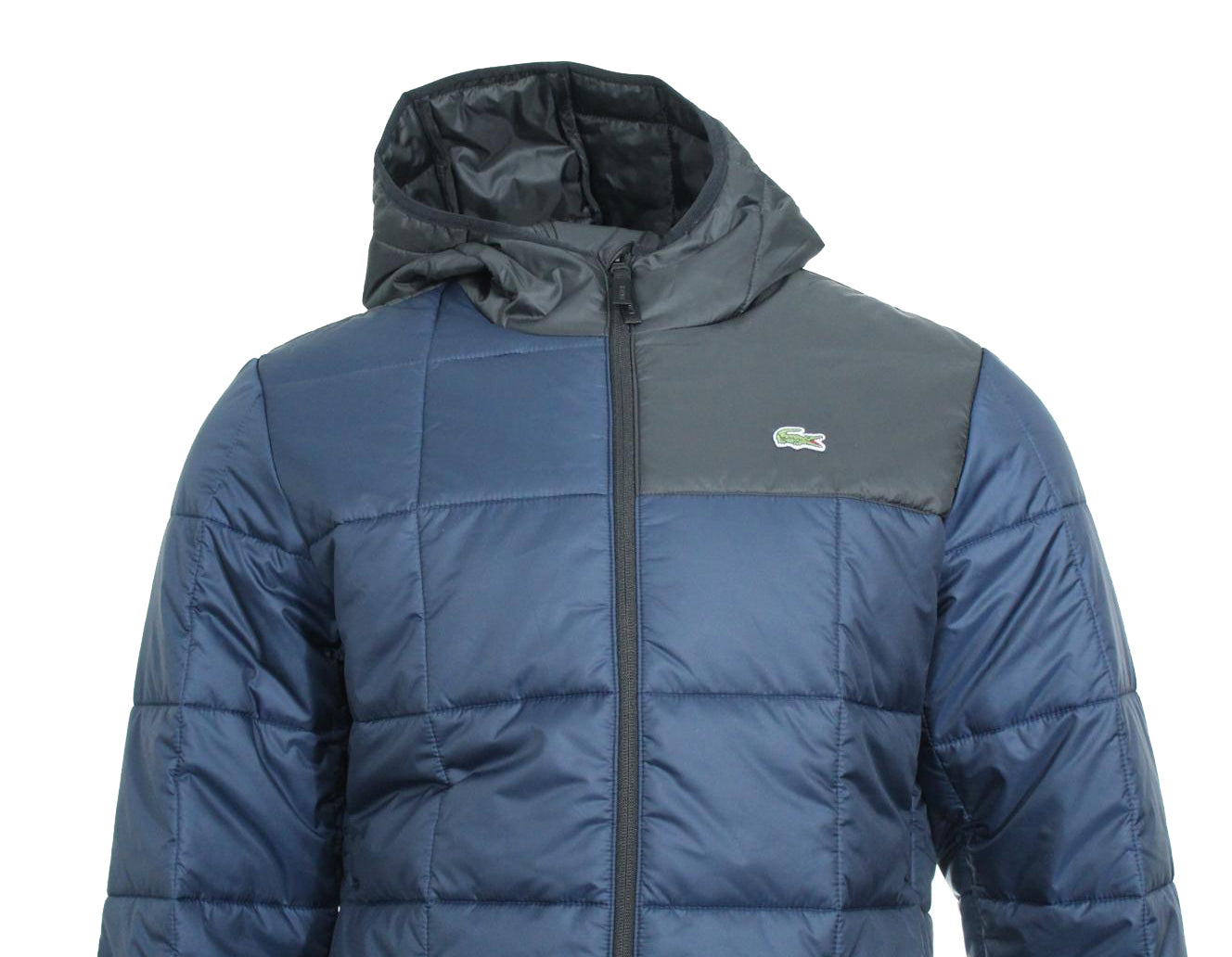 Lacoste Herren Steppjacke - Blau/Schwarz
