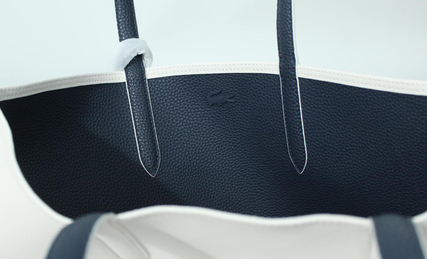 Lacoste Damen Wendetasche - Navy/Weiß