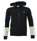 Lacoste Herren Kapuzenjacke - Schwarz/Weiß/Braun