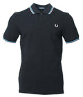 Fred Perry Polo - M3600 - Schwarz/Pink/Blau