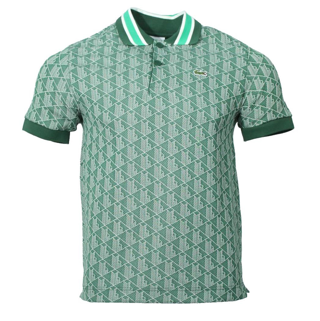 Lacoste Herren Monogram Polo - Hellgrün
