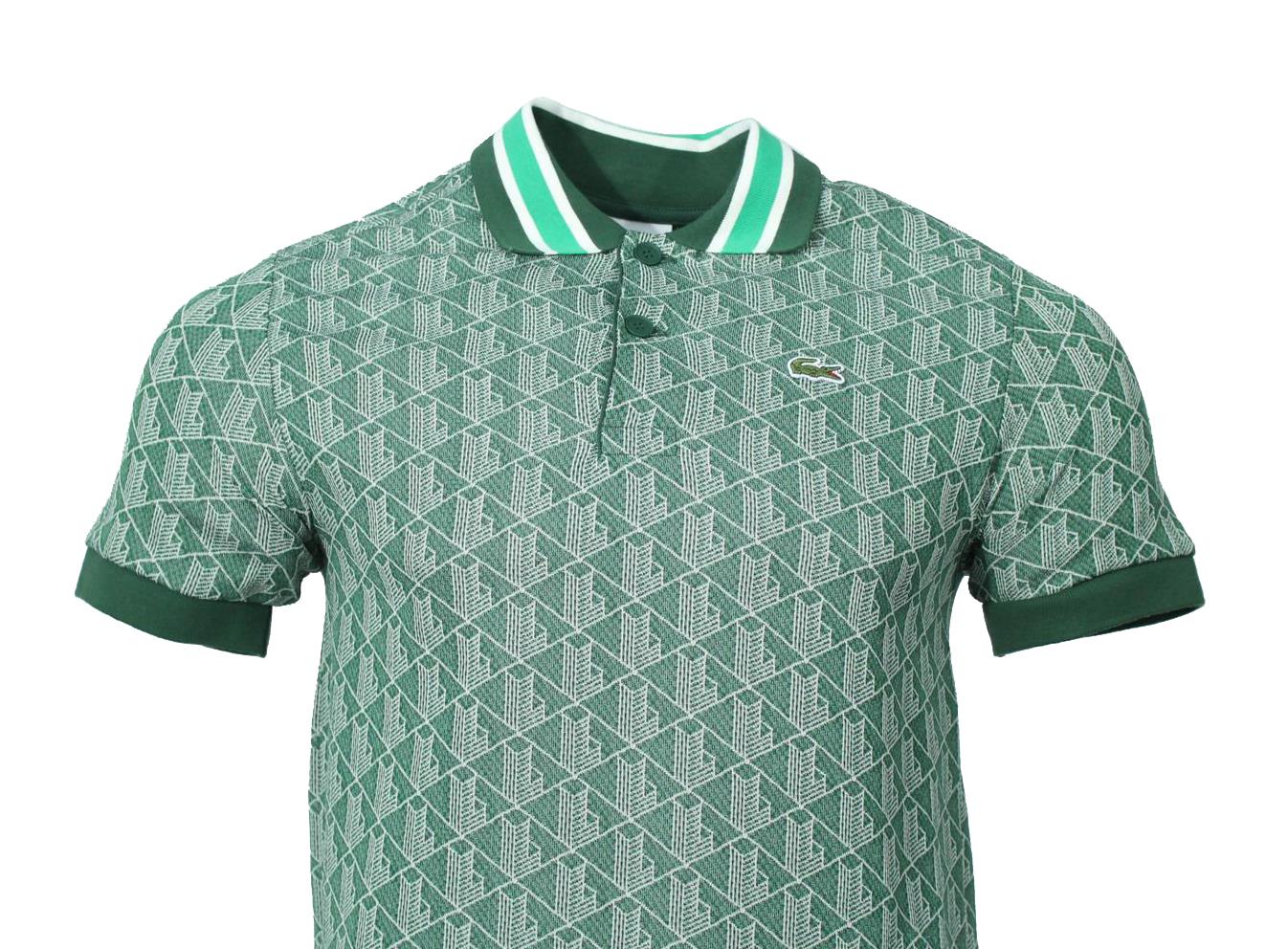 Lacoste Herren Monogram Polo - Hellgrün