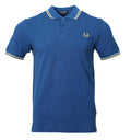 Fred Perry Polo - M3600 - Blau//Gelb/Weiß