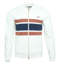 Fred Perry Zip Through Sweatshirt - J9047 - Ecru