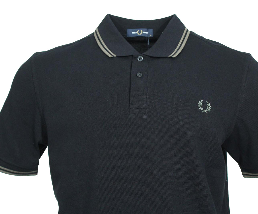 Fred Perry Polo - M3600 - Schwarz/Grün