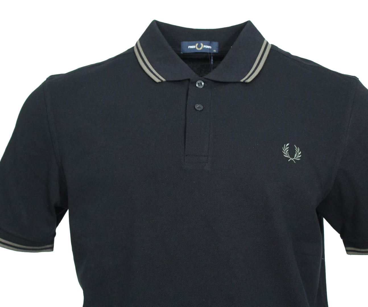 Fred Perry Polo - M3600 - Schwarz/Grün