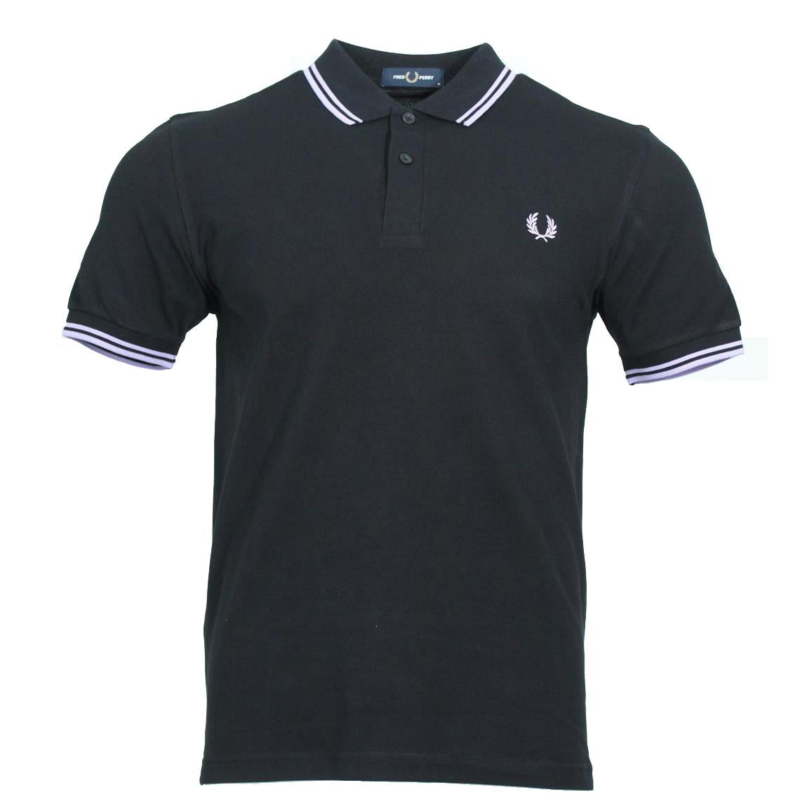 Fred Perry Polo - M3600 - Schwarz/Lila