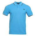 Fred Perry Polo - M3600 - Blau/Schwarz/Weiß