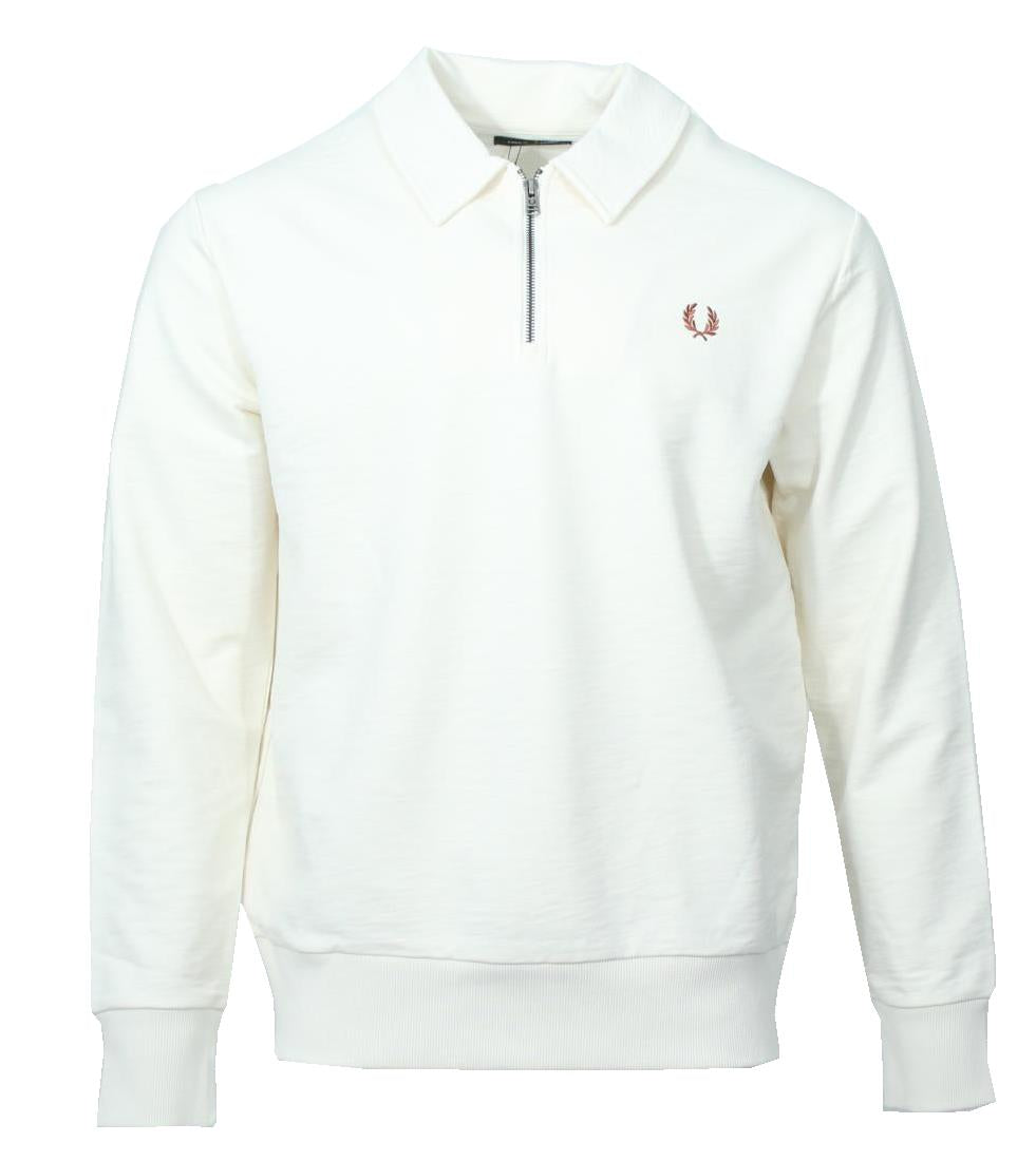 Fred Perry Half-Zip Pullover - M6639 - Ecru