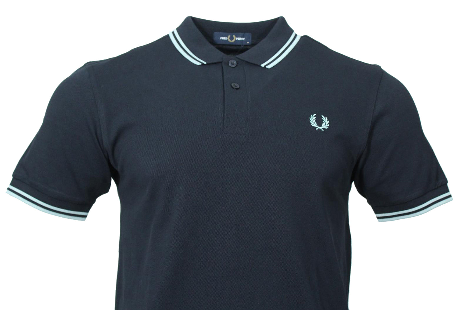 Fred Perry Polo - M3600 - Navy/Silver Blue