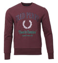 Fred Perry Rundhals Sweater - M98911 - Bordeaux