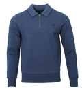 Fred Perry Half Zip Pullover - M6639 - Blau