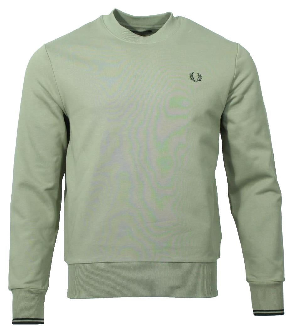 Fred Perry Rundhals Pullover - M7535 - Olive Mint