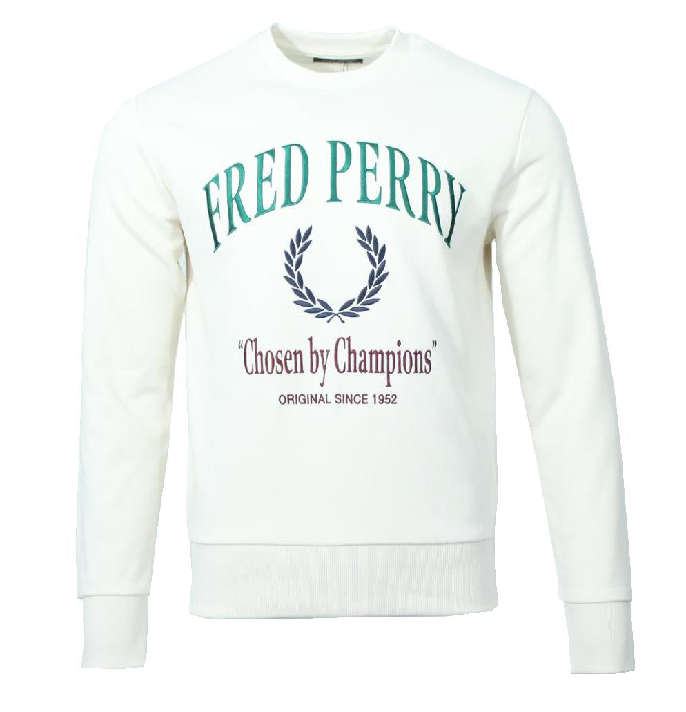 Fred Perry Rundhals Pullover - M9891 - Ecru