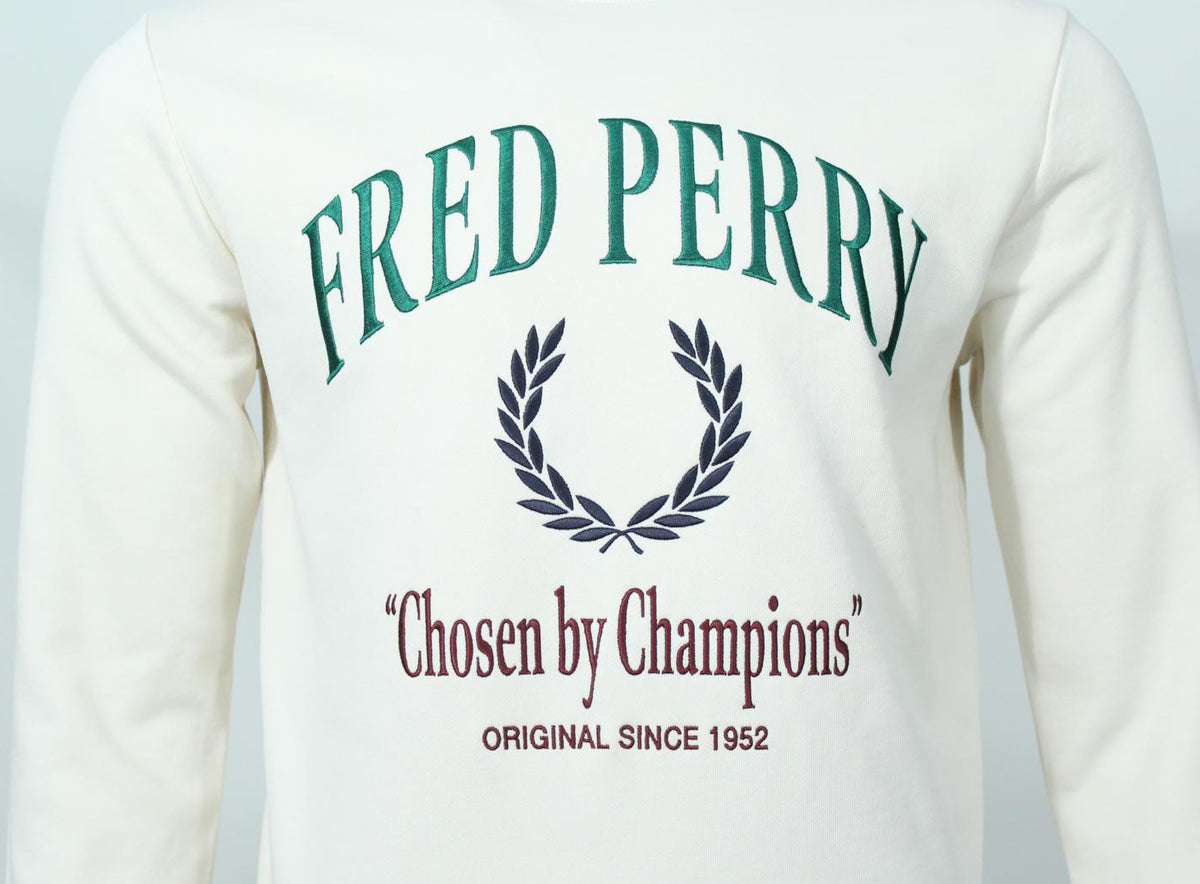 Fred Perry Rundhals Pullover - M9891 - Ecru