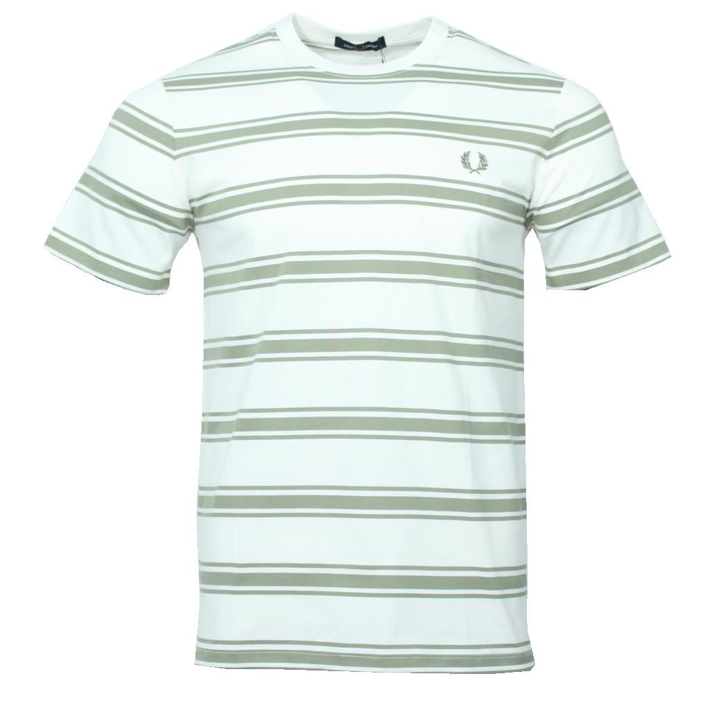 Fred Perry T-Shirt - M9851 - Creme gestreift