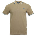 Fred Perry Polo - M3600 - Braun/Blau/Weiß