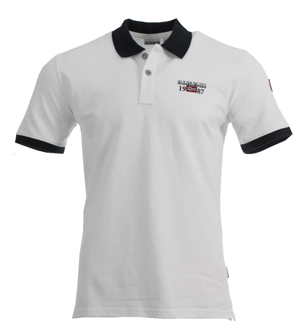 Napapijri Kurzarm Polo - Weiß
