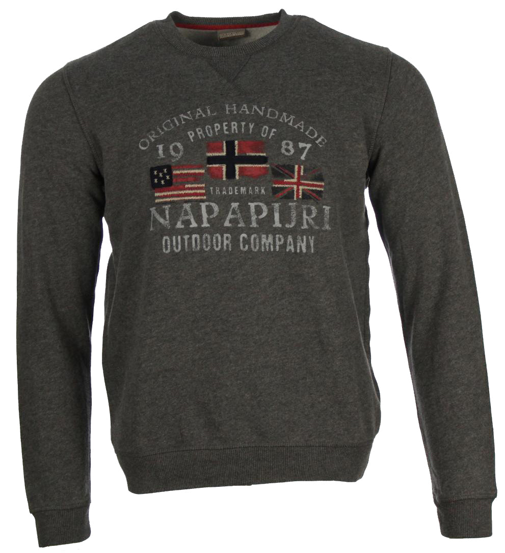 Napapijri Rundhals Pullover - Grau