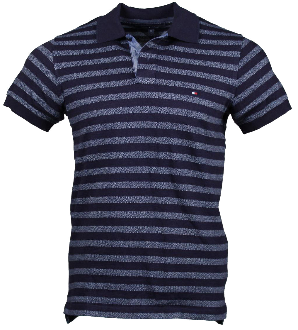 Tommy Hilfiger Polo - Blau gestreift