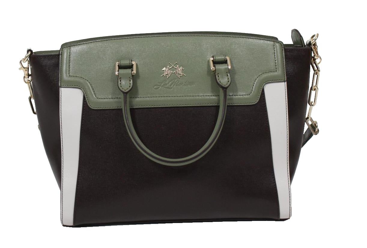 La Martina Henkeltasche - Braun/Grün
