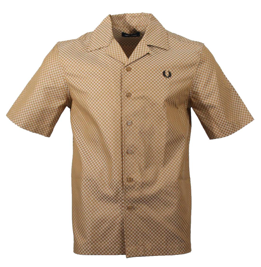 Fred Perry Kurzarm Hemd - M6593 - Braun